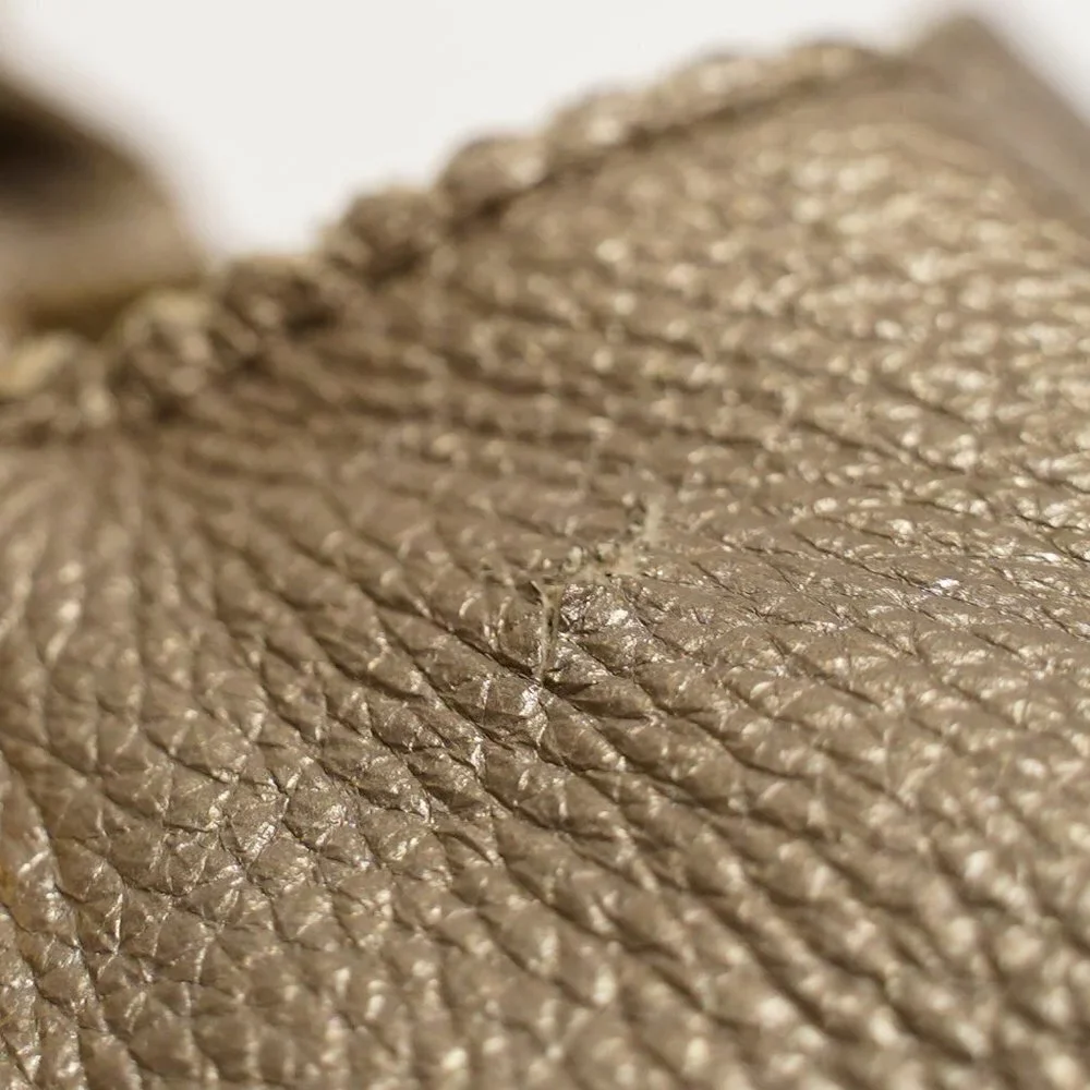 Emma Fox Metallic Hobo Bag With Gold Tone Studs